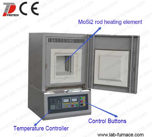 High temperature sintering muffle furnace