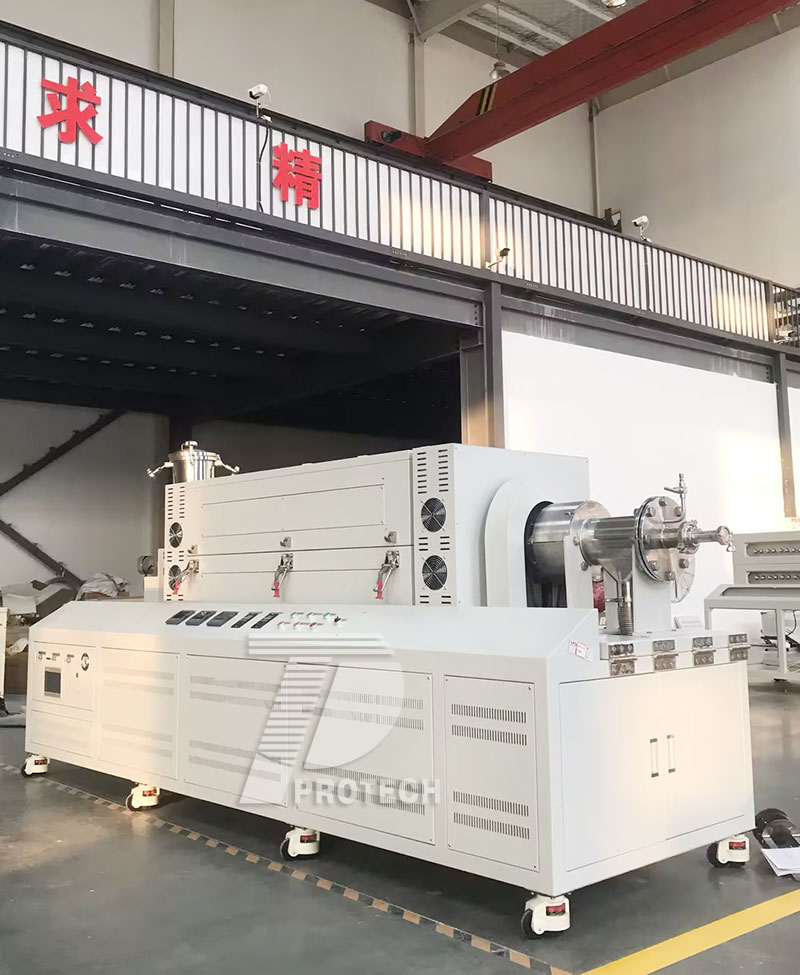 Large scale continuous feeding and discharging high-temperature rotary tube furnace (click on the picture to view product details)