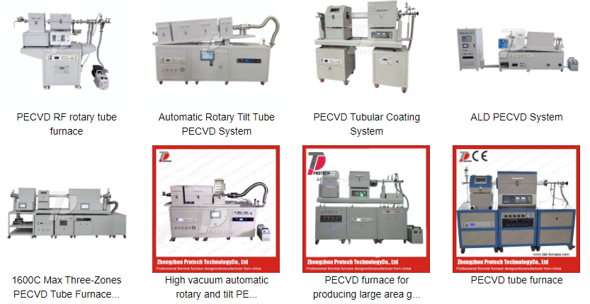 Various types of PECVD electric furnaces with different configurations (click on the image to view more PECVD electric furnaces)