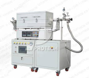 A commonly used two temperature zone CVD coating tube furnace (click on the image to view product details)