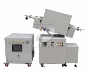 Rotating and tilting vacuum tube furnace (click on the image to view product details)