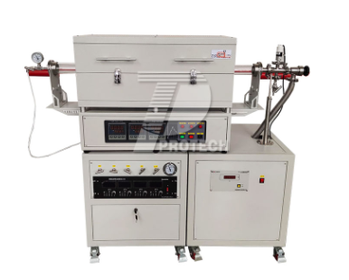 A commonly used experimental three temperature zone CVD tube furnace (click on the image to view product details)