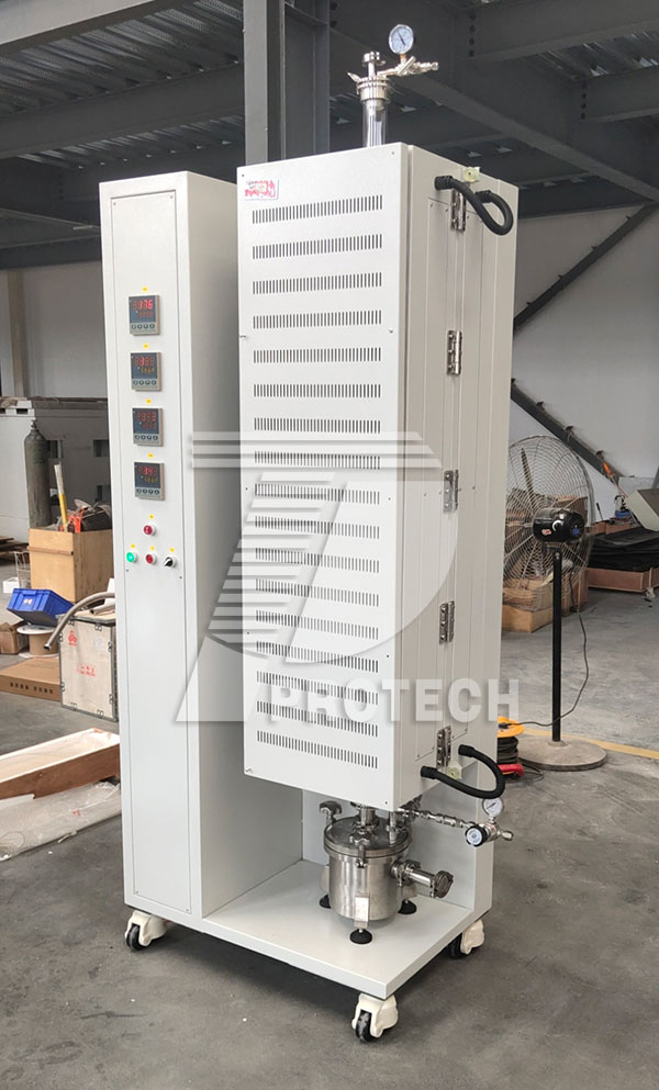 Customized Vertical 4-zone Tube Furnace (Click on the image to view product details)