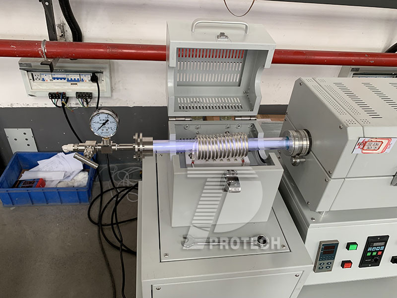 Customized Mini Rotating Tilt PECVD Electric Furnace (Click on the image to view product details) Customized Mini Rotating Tilt PECVD Electric Furnace (Click on the image to view product details)