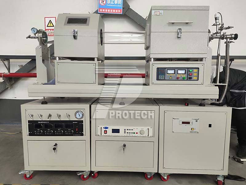 Customized RF PECVD coating electric furnace with sliding track (click on the picture to view product details)