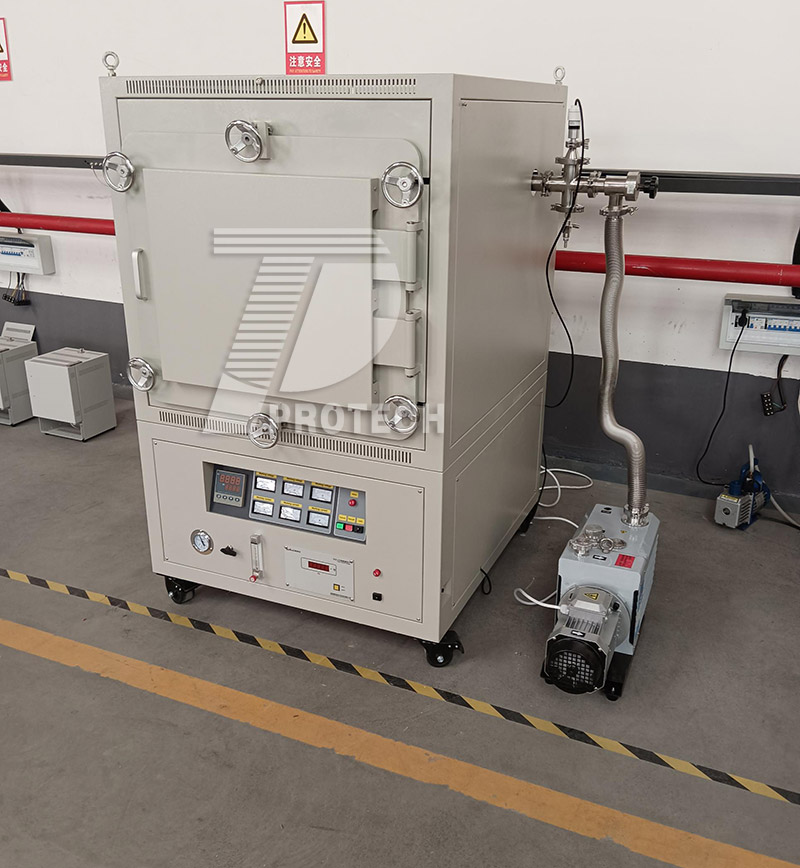 Customized large chamber size vacuum atmosphere box furnace (click on the image to view product details)