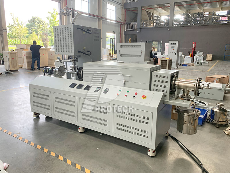 Customized metal tube rotary tube furnace with preheating (click on the image to view product details)
